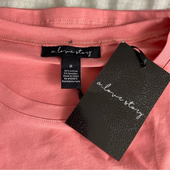 A Love Story “Monte Carlo” Scoop Neck Knit Top w/ Rhinestone Fringe StoneRose - Picture 5 of 5